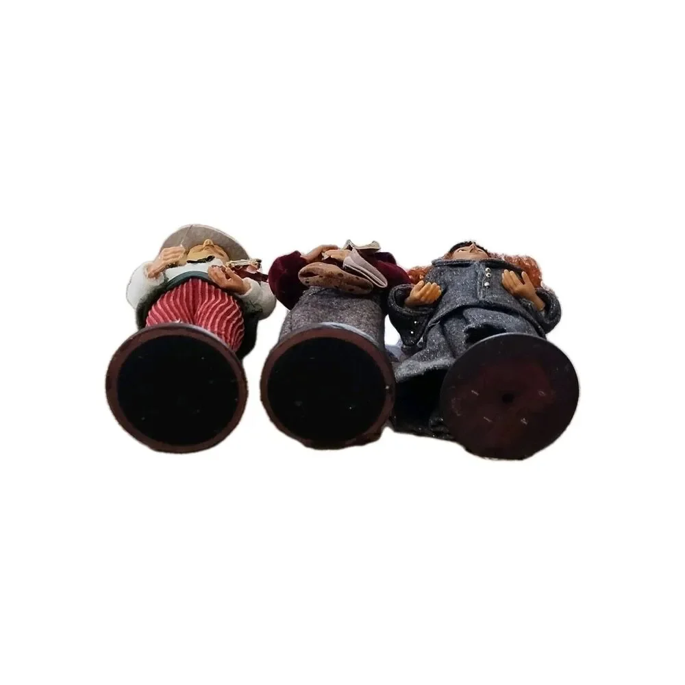 Sharon, Simon, Veronica Christmas Carolers Multicolor People Figurines Set of 3